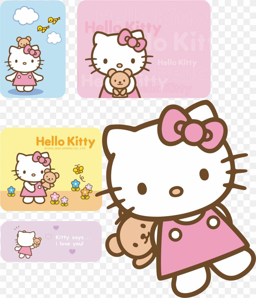 Hello Kitty Wedding Invitation Desktop Wallpaper Baby Shower, PNG, 1377x1600px, Hello Kitty, Area, Baby Shower, Birthday, Bridal Shower Download Free
