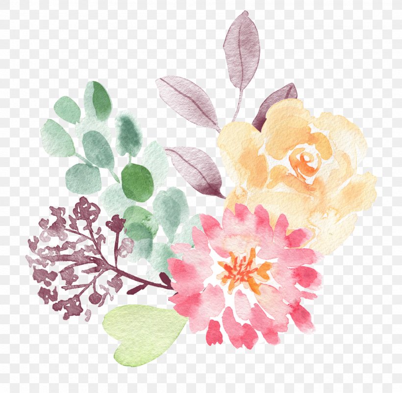 Paper Gift Flower Watercolor Painting Event Tickets, PNG, 1795x1752px, Paper, Blossom, Cut Flowers, Dribbble, Event Tickets Download Free