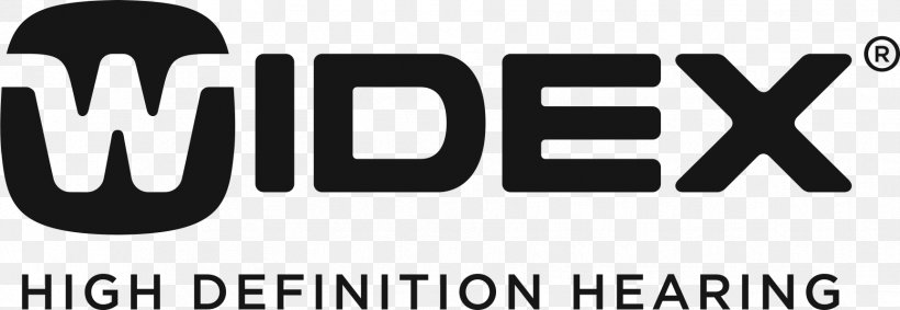 Logo Widex Eesti OÜ Hearing Aid Widex UK & Ireland, PNG, 1727x598px, Logo, Acoustics, Black And White, Brand, Hearing Download Free