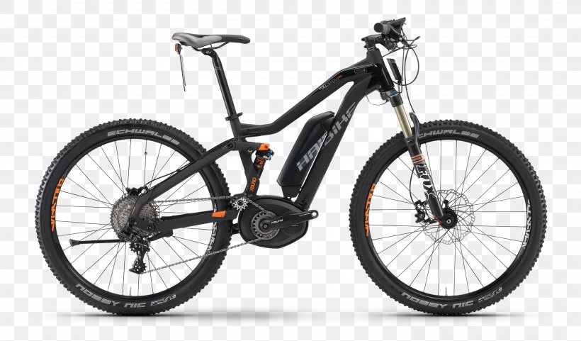 Electric Bicycle Haibike Mountain Bike Xtracycle, PNG, 3000x1761px, Electric Bicycle, Automotive Exterior, Automotive Tire, Automotive Wheel System, Bicycle Download Free