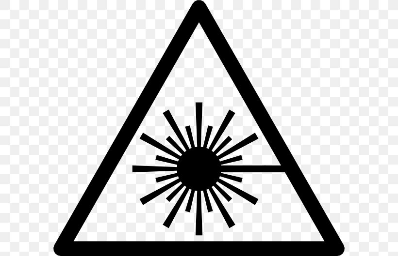 Laser Safety Symbol, PNG, 600x529px, Laser, Area, Black, Black And White, Hazard Symbol Download Free