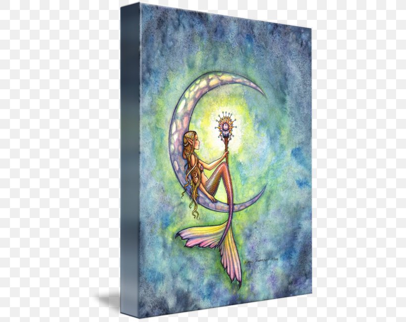 Mermaid Moon: Big Sketchbook (120 Sheets) For Sketching, Doodling, And Writing! Work Of Art Printmaking, PNG, 452x650px, Art, Art Exhibition, Artist, Drawing, Fantastic Art Download Free