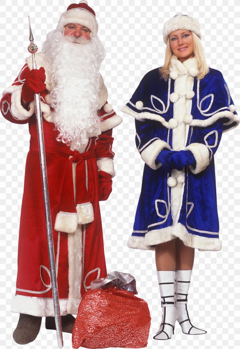 Santa Claus Ded Moroz Snegurochka New Year Tree, PNG, 881x1280px, Santa Claus, Costume, Ded Moroz, Fictional Character, Gift Download Free