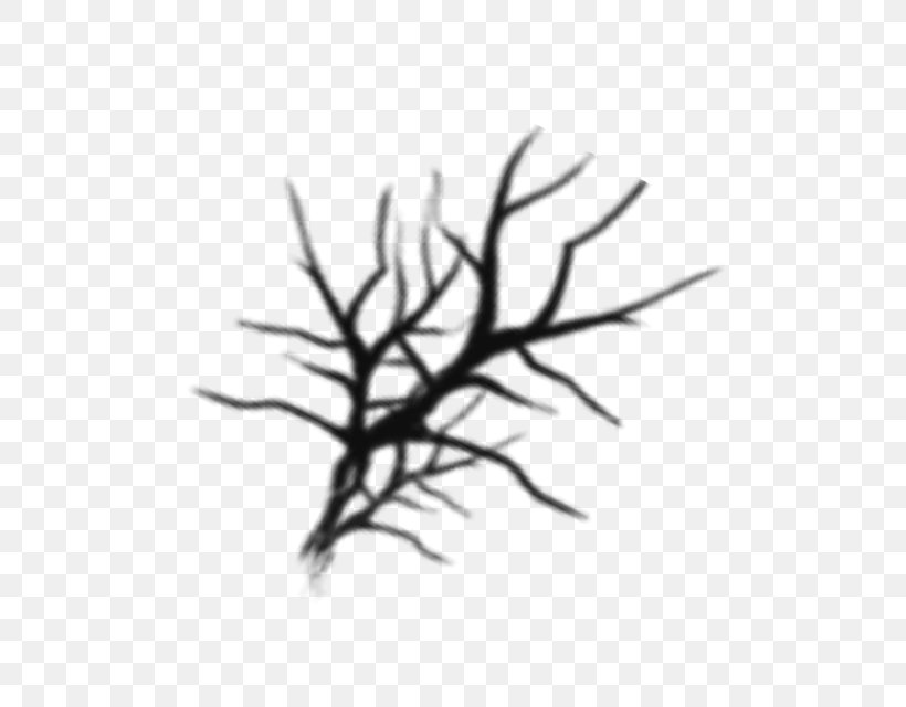 Creepy Forest Christmas, PNG, 640x640px, Drawing, Black And White, Branch, Flora, Gratis Download Free