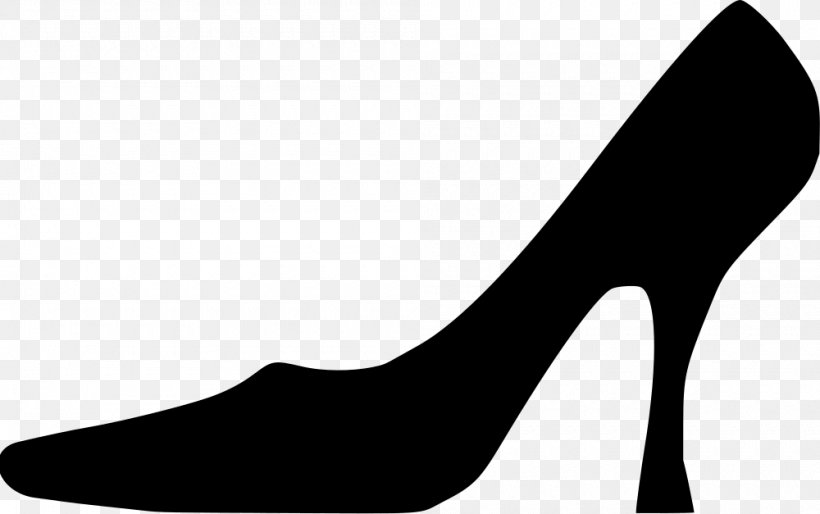 High-heeled Shoe Vector Graphics Clip Art, PNG, 1000x627px, Highheeled Shoe, Basic Pump, Black, Blackandwhite, Boot Download Free