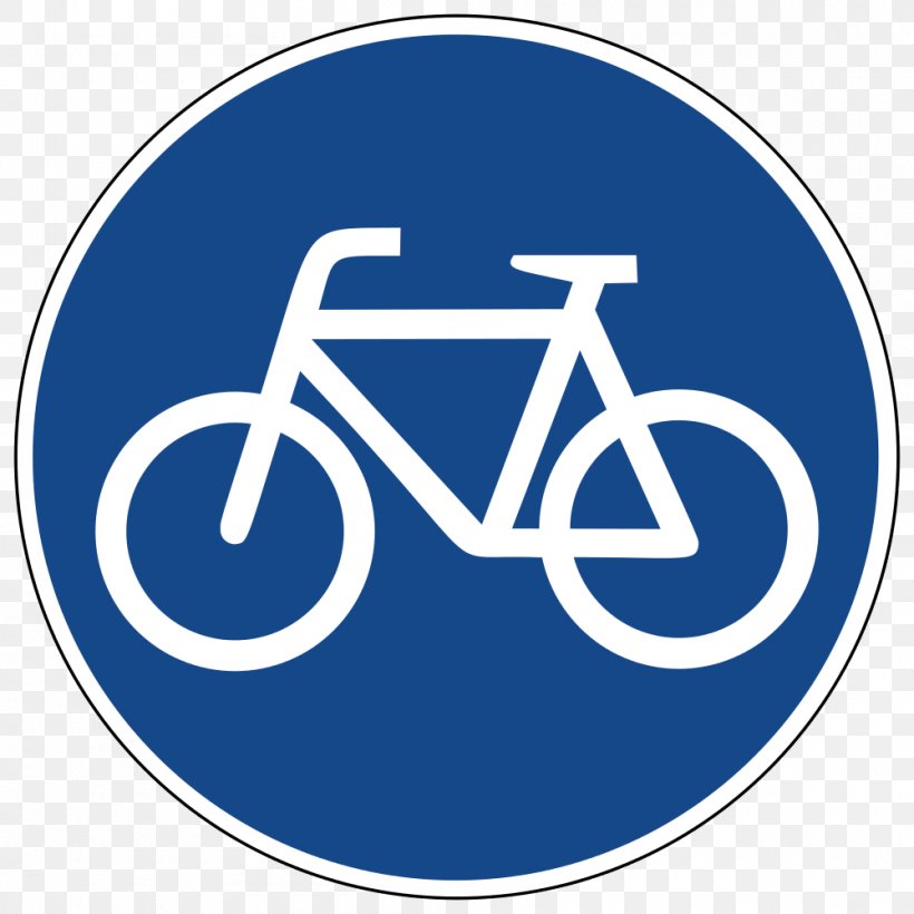 Bicycle Cycling Segregated Cycle Facilities Traffic Sign Motorcycle, PNG, 1000x1000px, Bicycle, Area, Bicycle Pedals, Bike Lane, Blue Download Free