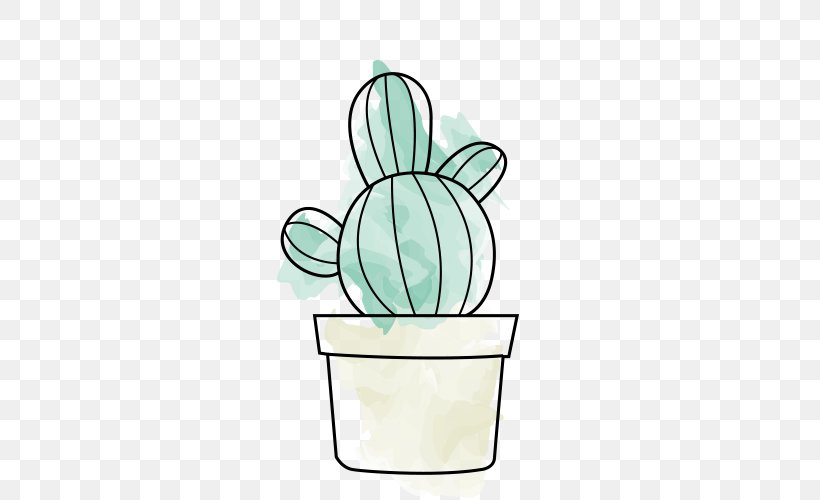 Cactaceae Sticker Flowerpot Adobe Illustrator, PNG, 500x500px, Cactaceae, Array Data Structure, Cup, Drawing, Drinkware Download Free