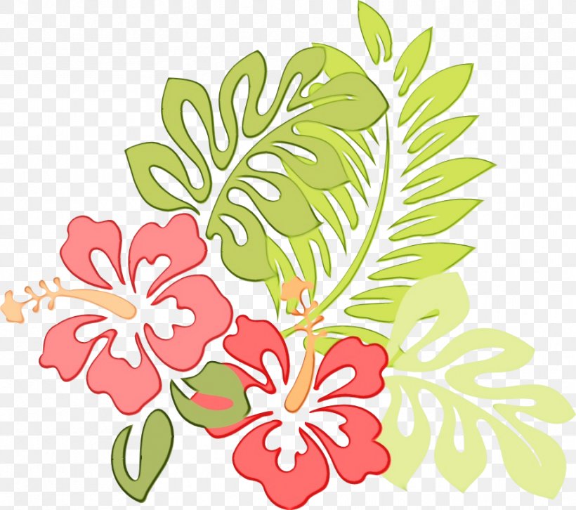 Floral Design, PNG, 909x805px, Watercolor, Floral Design, Flower, Hawaiian Hibiscus, Hibiscus Download Free