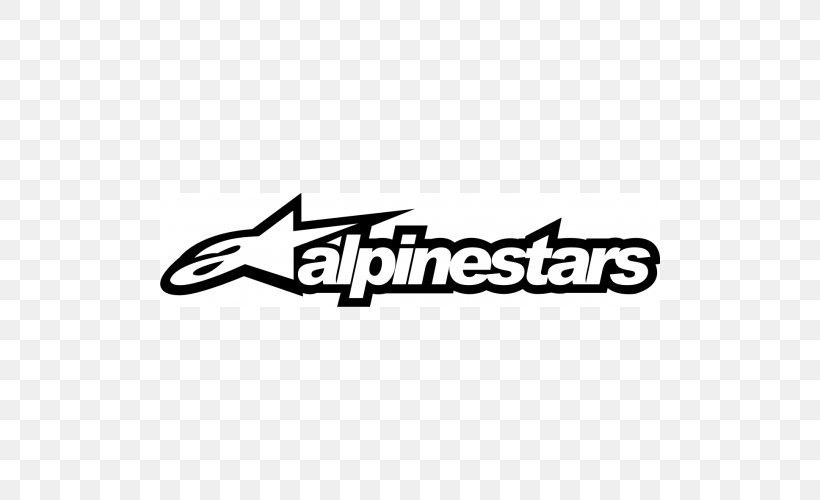Alpinestars Motorcycle Logo Decal, PNG, 500x500px, Alpinestars, Area, Black, Black And White, Brand Download Free