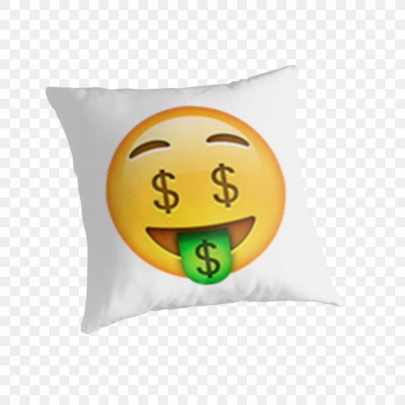 Emoji Money Sticker Smile Face, PNG, 875x875px, Emoji, Cushion, Dollar Sign, Emoticon, Face Download Free