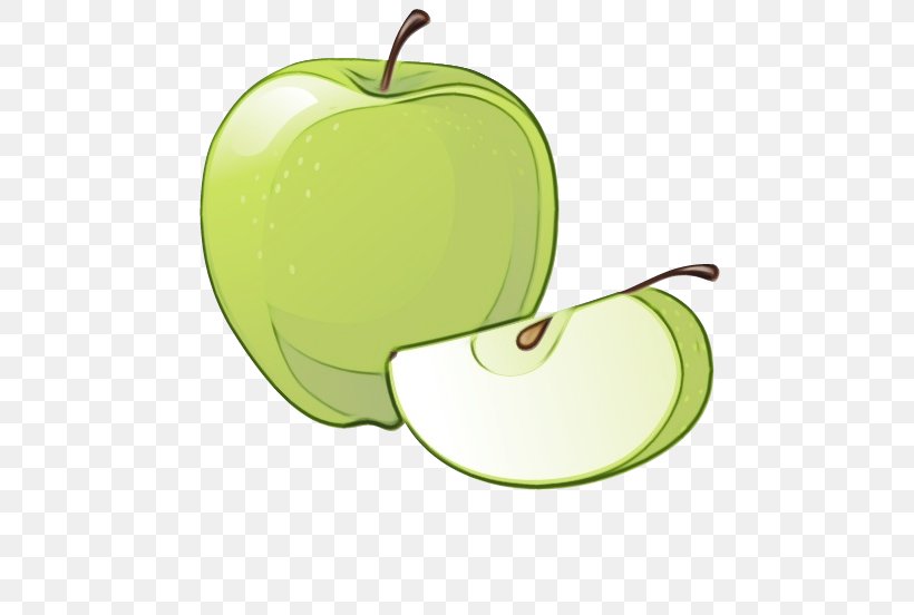 Granny Smith Green Apple Fruit Clip Art, PNG, 537x552px, Watercolor, Apple, Food, Fruit, Granny Smith Download Free