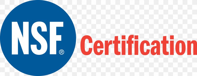 Logo NSF International Certification Brand Trademark, PNG, 2055x793px, Logo, Area, Blue, Brand, Certification Download Free