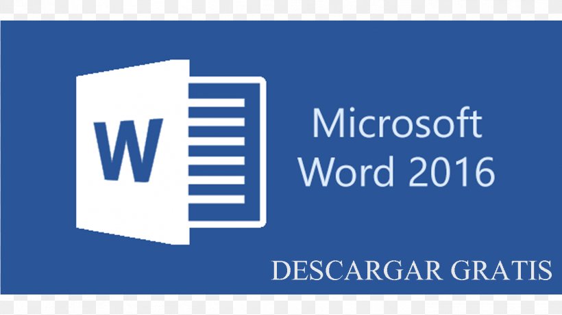 Microsoft Word Microsoft Office 2016 Template Computer Software, PNG, 1366x768px, Microsoft Word, Area, Banner, Blue, Brand Download Free