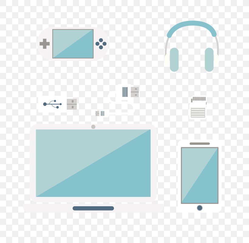 Headphones Computer Euclidean Vector, PNG, 800x800px, Headphones, Area, Azure, Blue, Brand Download Free