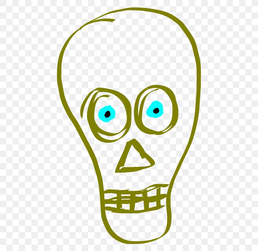 Calavera Skull Clip Art, PNG, 800x800px, Calavera, Bone, Drawing, Face, Green Download Free