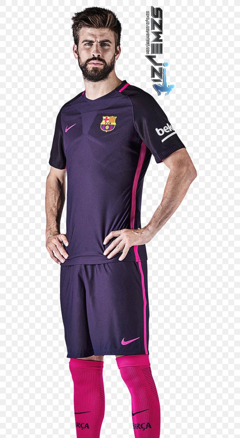 Gerard Piqué 2015–16 FC Barcelona Season T-shirt Jersey, PNG, 535x1492px, 2016, 2017, 2018, Fc Barcelona, Clothing Download Free