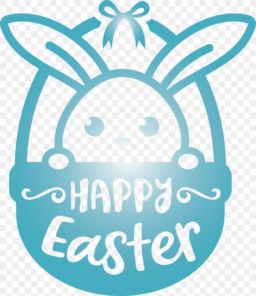 Happy Easter, PNG, 2751x3178px, Happy Easter, Aqua, Logo, Oval, Sticker Download Free