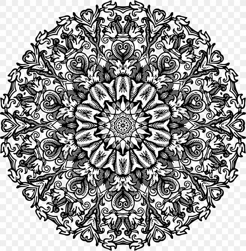 Rotational Symmetry Rotational Symmetry Art, PNG, 2352x2398px, Symmetry, Area, Art, Black And White, Drawing Download Free