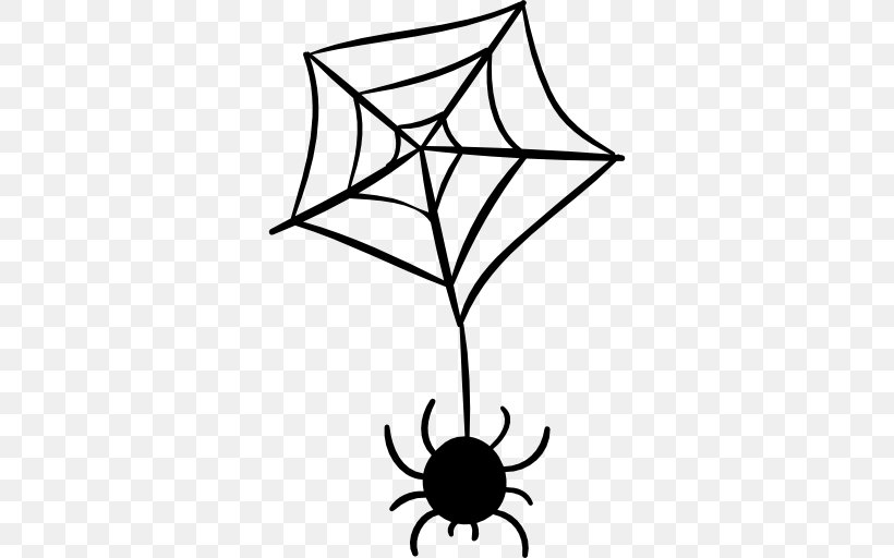 Spider Web Halloween Clip Art, PNG, 512x512px, Spider, Arachnid, Area, Artwork, Black And White Download Free