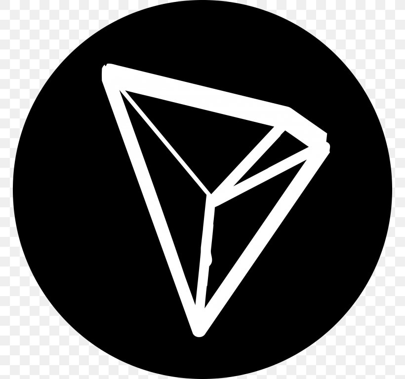 TRON Cryptocurrency Blockchain Ethereum Bitcoin, PNG, 768x768px, Tron, Altcoins, Binance, Bitcoin, Black Download Free