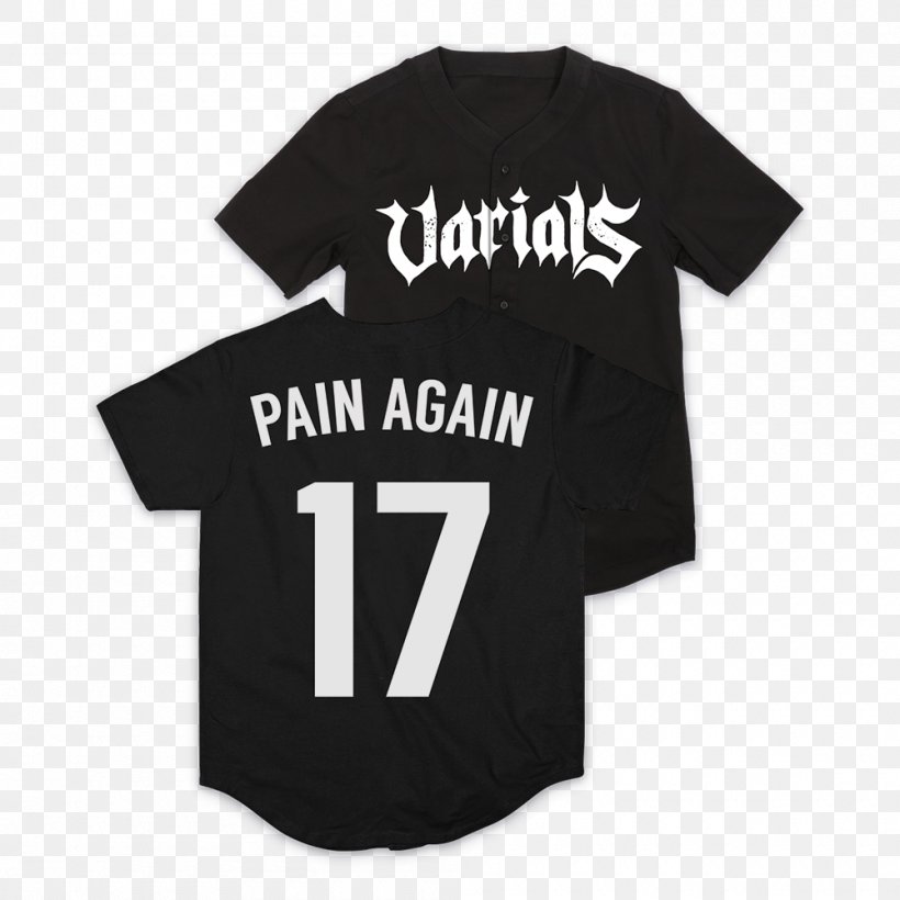 Varials Pain Again Jersey Fearless Records T-shirt, PNG, 1000x1000px, Watercolor, Cartoon, Flower, Frame, Heart Download Free