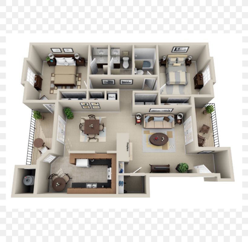 3D Floor Plan Apartment House Storey, PNG, 800x800px, 3d Floor Plan, Floor Plan, Apartment, Building, Charlotte Download Free