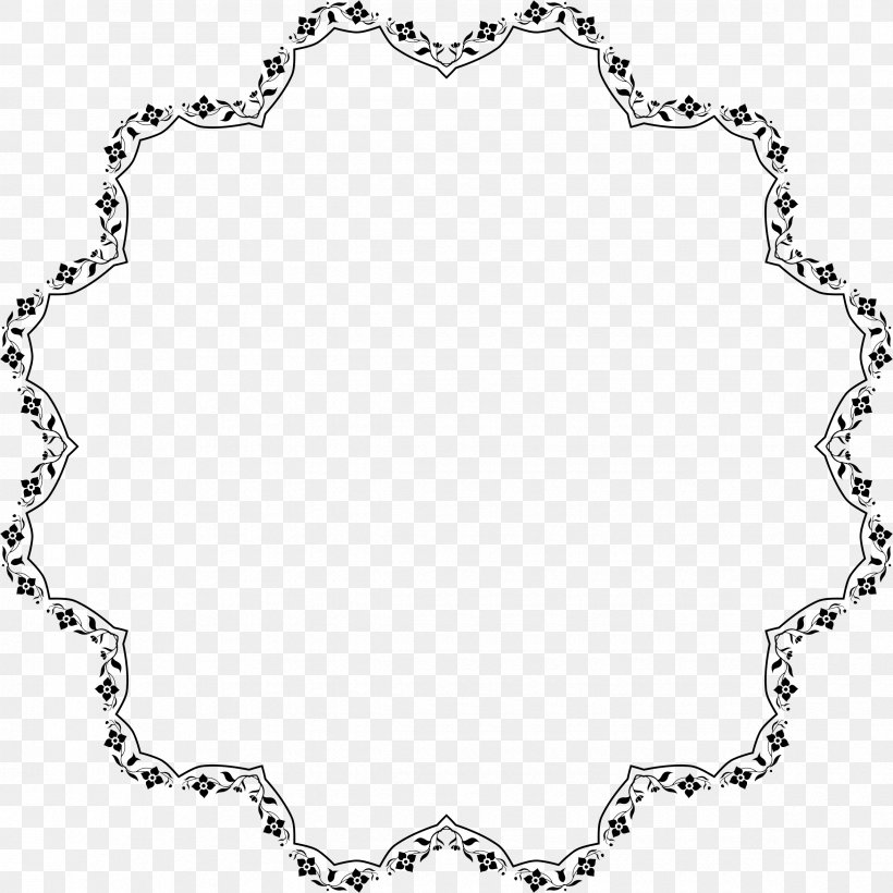Abstract Art Floral Design Clip Art, PNG, 2350x2350px, Abstract Art, Area, Art, Black And White, Body Jewelry Download Free