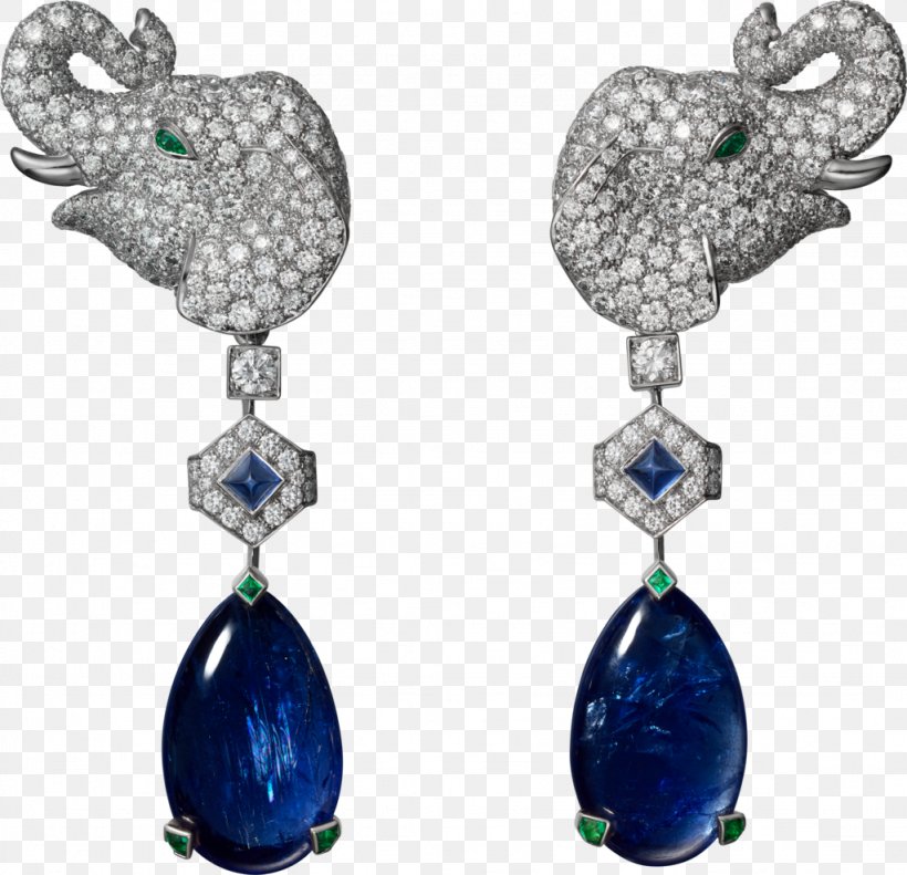 Earring Sapphire Jewellery Cartier Emerald, PNG, 1024x989px, Earring, Body Jewelry, Bracelet, Cartier, Charms Pendants Download Free