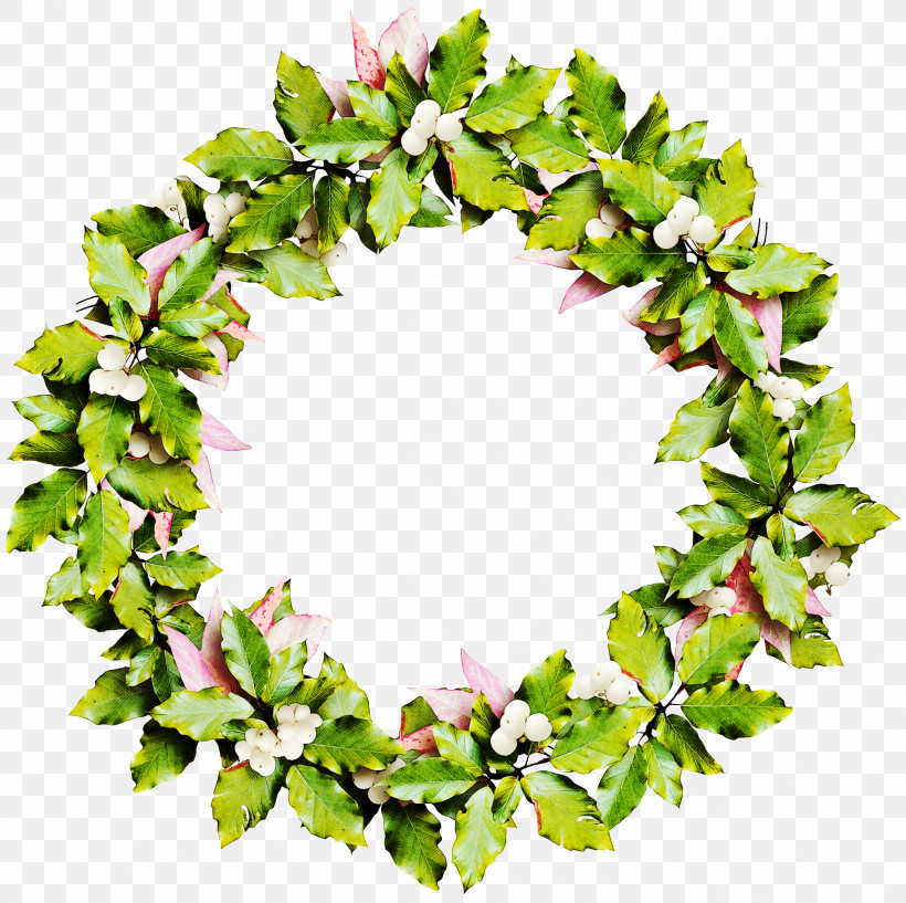 Christmas Decoration, PNG, 2450x2442px, Leaf, Christmas Decoration, Flower, Ivy, Lei Download Free