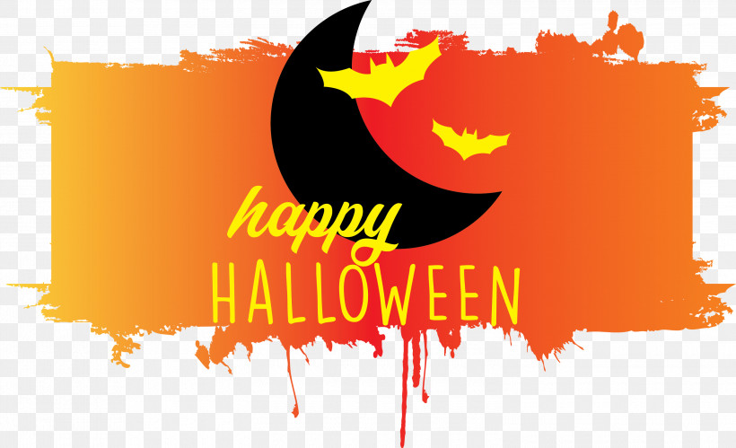 Happy Halloween, PNG, 3000x1827px, Happy Halloween, Chemistry, Heat, Logo, M Download Free