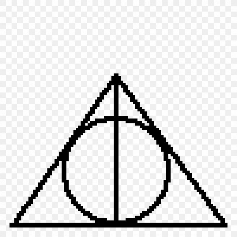 Harry Potter And The Deathly Hallows Symbol Sign Hogwarts, PNG, 1200x1200px, Harry Potter, Abziehtattoo, Area, Black, Black And White Download Free
