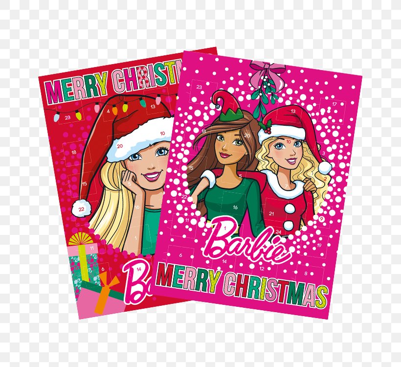 Barbie Advent Calendars Christmas Windel Advent Calendar Pink, PNG, 750x750px, Barbie, Advent, Advent Calendars, Calendar, Christmas Download Free