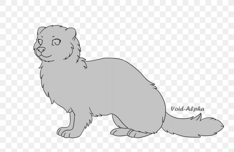 Cat Whiskers Ferret Weasels Otter, PNG, 1024x665px, Cat, Animal, Animal Figure, Artwork, Bear Download Free