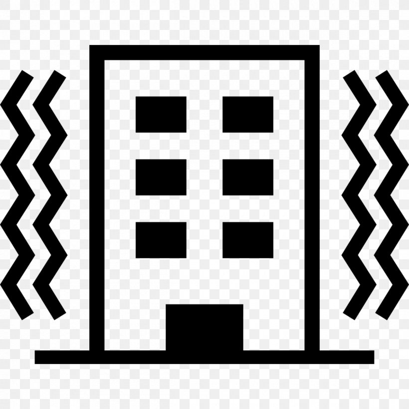 Earthquake Symbol, PNG, 1200x1200px, Earthquake, Apartment, Area, Black, Black And White Download Free