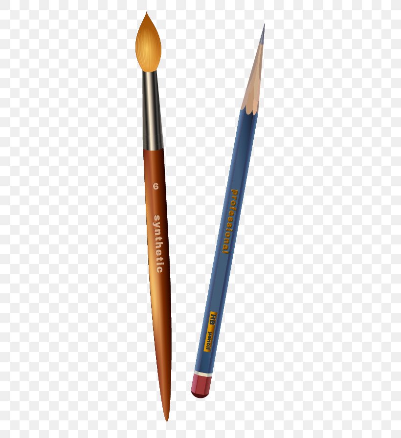 Pencil Ballpoint Pen Ink Brush, PNG, 356x896px, Pencil, Ball Pen, Ballpoint Pen, Brush, Designer Download Free