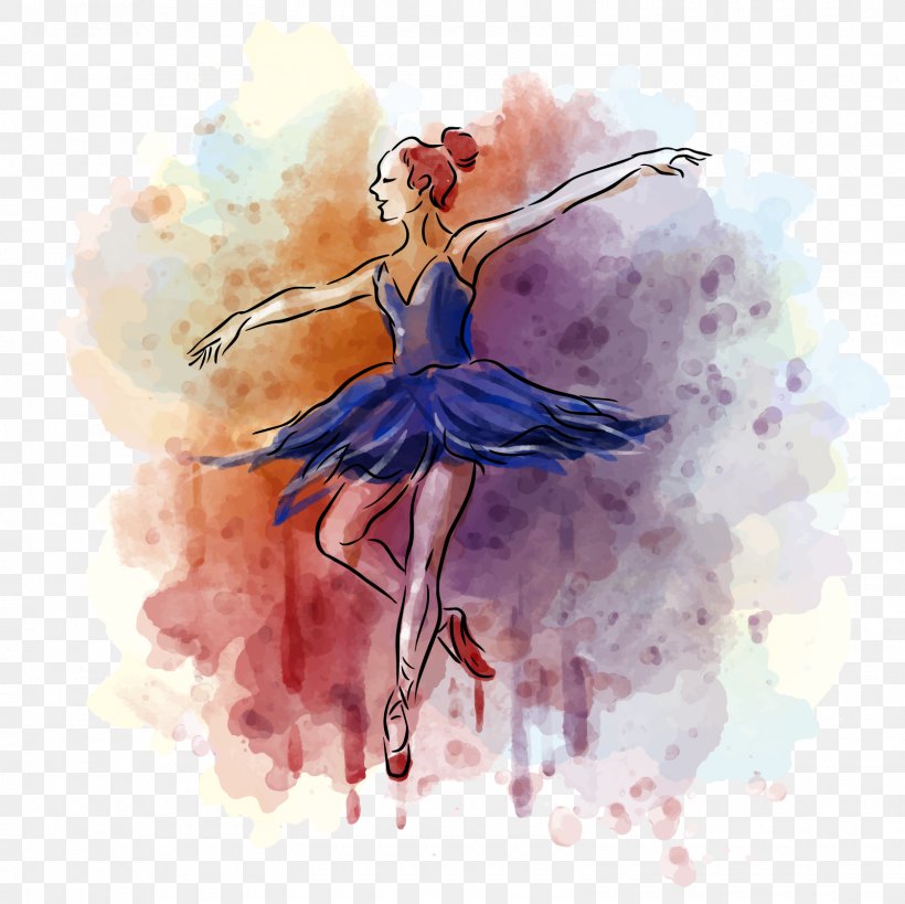 Watercolor Paint Ballet Dancer Costume Design, PNG, 1600x1600px, Watercolor Paint, Ballet Dancer, Costume Design Download Free
