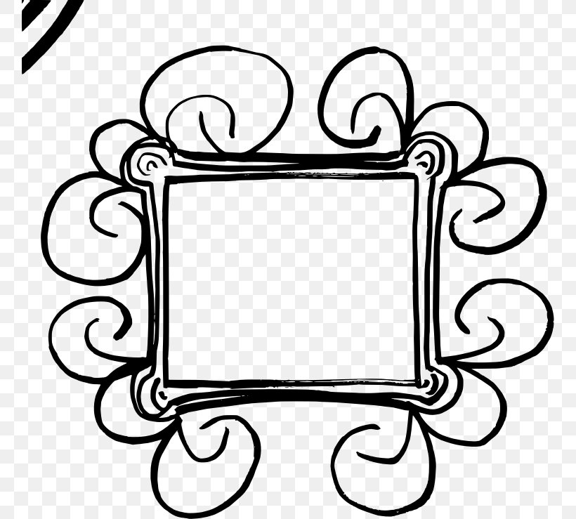 Borders And Frames Drawing Clip Art, PNG, 758x739px, Borders And Frames, Area, Black And White, Cdr, Coreldraw Download Free