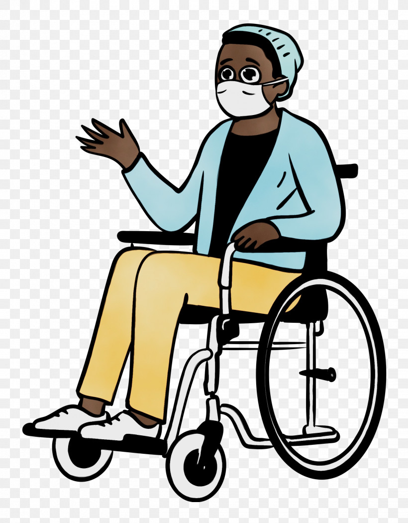 Wheelchair Chair Sitting Cartoon Meter, PNG, 1952x2500px, Woman, Beauty, Beautym, Behavior, Cartoon Download Free