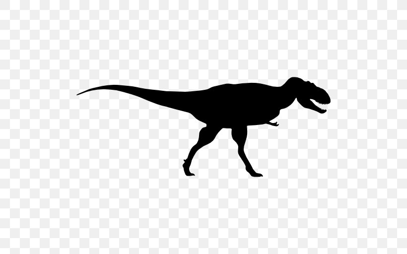 Albertosaurus Tyrannosaurus Dinosaur Velociraptor, PNG, 512x512px, Albertosaurus, Dinosaur, Drawing, Logo, Silhouette Download Free