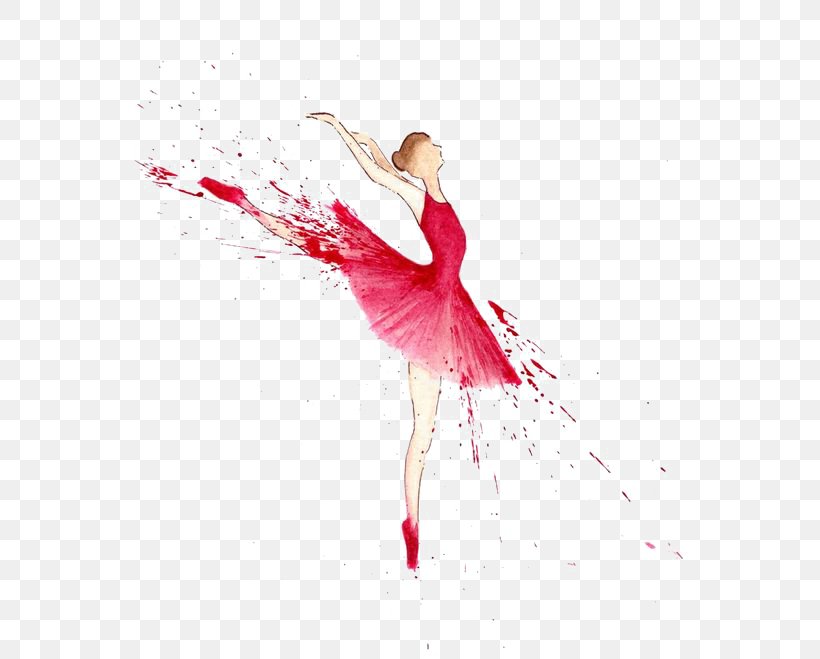 Ballet Dancer High-definition Television Wallpaper, PNG, 564x659px, Watercolor, Cartoon, Flower, Frame, Heart Download Free