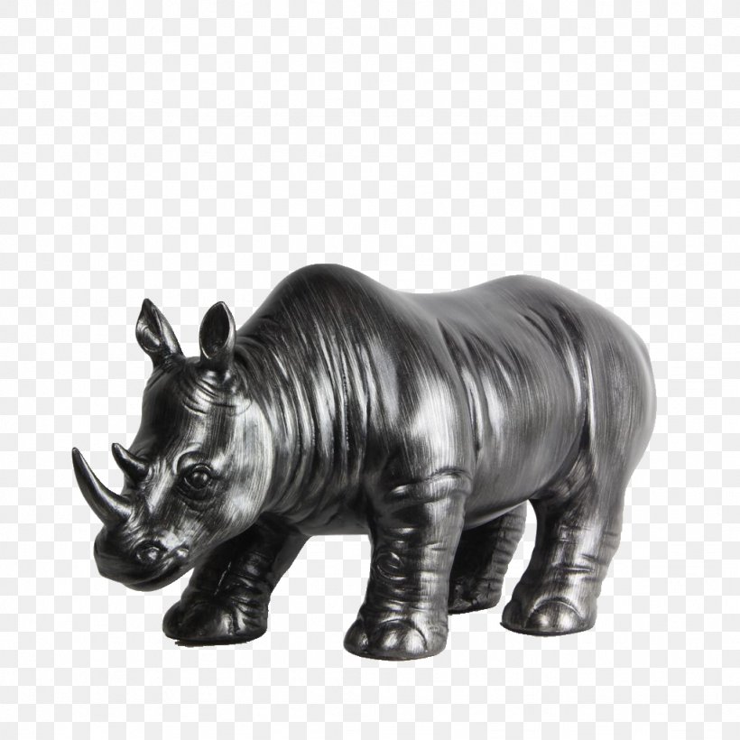 Rhinoceros Statue Icon, PNG, 1024x1024px, Rhinoceros, Animal, Black And White, Figurine, Gratis Download Free