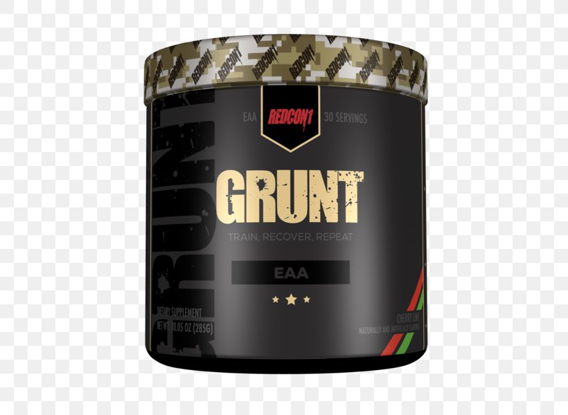 Dietary Supplement RedCon1 Grunt Servings Essential Amino Acid Redcon1 Big Noise Branched-chain Amino Acid, PNG, 600x600px, Dietary Supplement, Amino Acid, Branchedchain Amino Acid, Brand, Essential Amino Acid Download Free