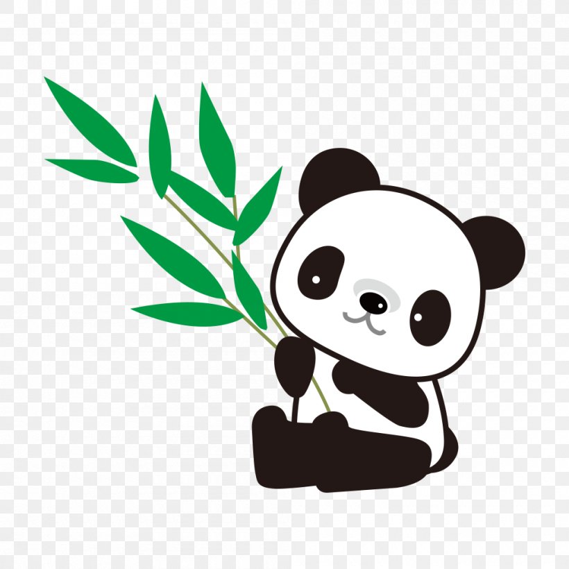 Giant Panda Bamboo Drawing, PNG, 1000x1000px, Giant Panda, Animal, Baby Bottles, Bamboo, Bear Download Free