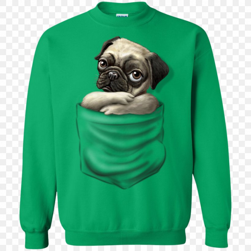 Hoodie T-shirt Pug Sweater, PNG, 1155x1155px, Hoodie, Bluza, Carnivoran, Clothing, Crew Neck Download Free