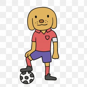 Vector Soccer Dog - Dog Clip Art PNG