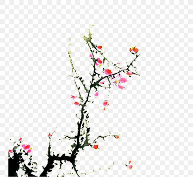 Plum Blossom Art Painting, PNG, 750x750px, Plum Blossom, Art, Birdandflower Painting, Blossom, Branch Download Free