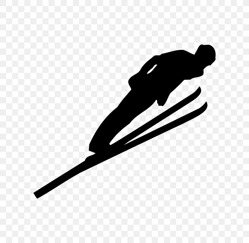 Ski Jumping Freestyle Skiing Winter Olympic Games Sport, PNG, 800x800px, Ski Jumping, Black And White, Decal, Freeskiing, Freestyle Skiing Download Free
