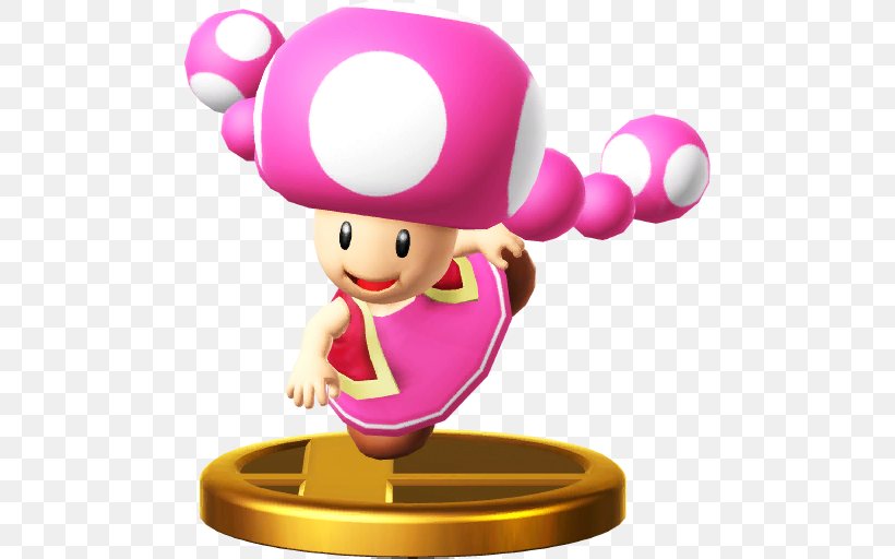 Toad Mario Kart: Double Dash Wii U Rosalina, PNG, 512x512px, Toad, Captain Toad Treasure Tracker, Figurine, Magenta, Mario Download Free