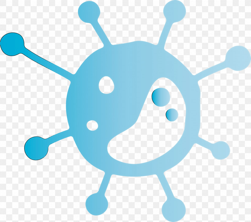 Bacteria Germs Virus, PNG, 2999x2654px, Bacteria, Cartoon, Germs, Turquoise, Virus Download Free
