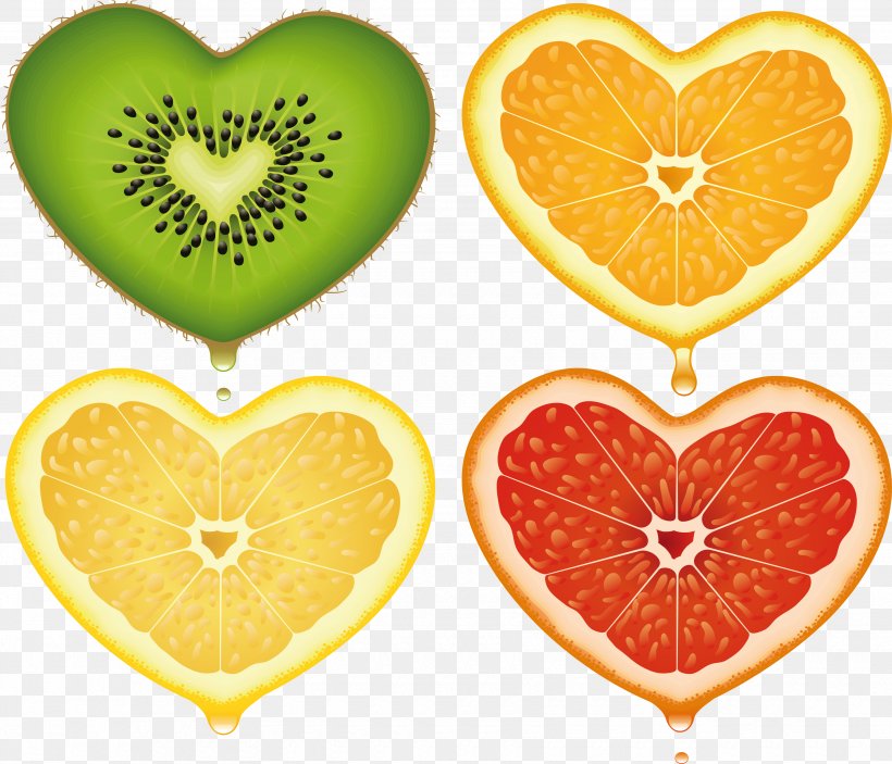 Fruit Heart Royalty-free, PNG, 3500x3003px, Fruit, Citric Acid, Citrus, Diet Food, Food Download Free